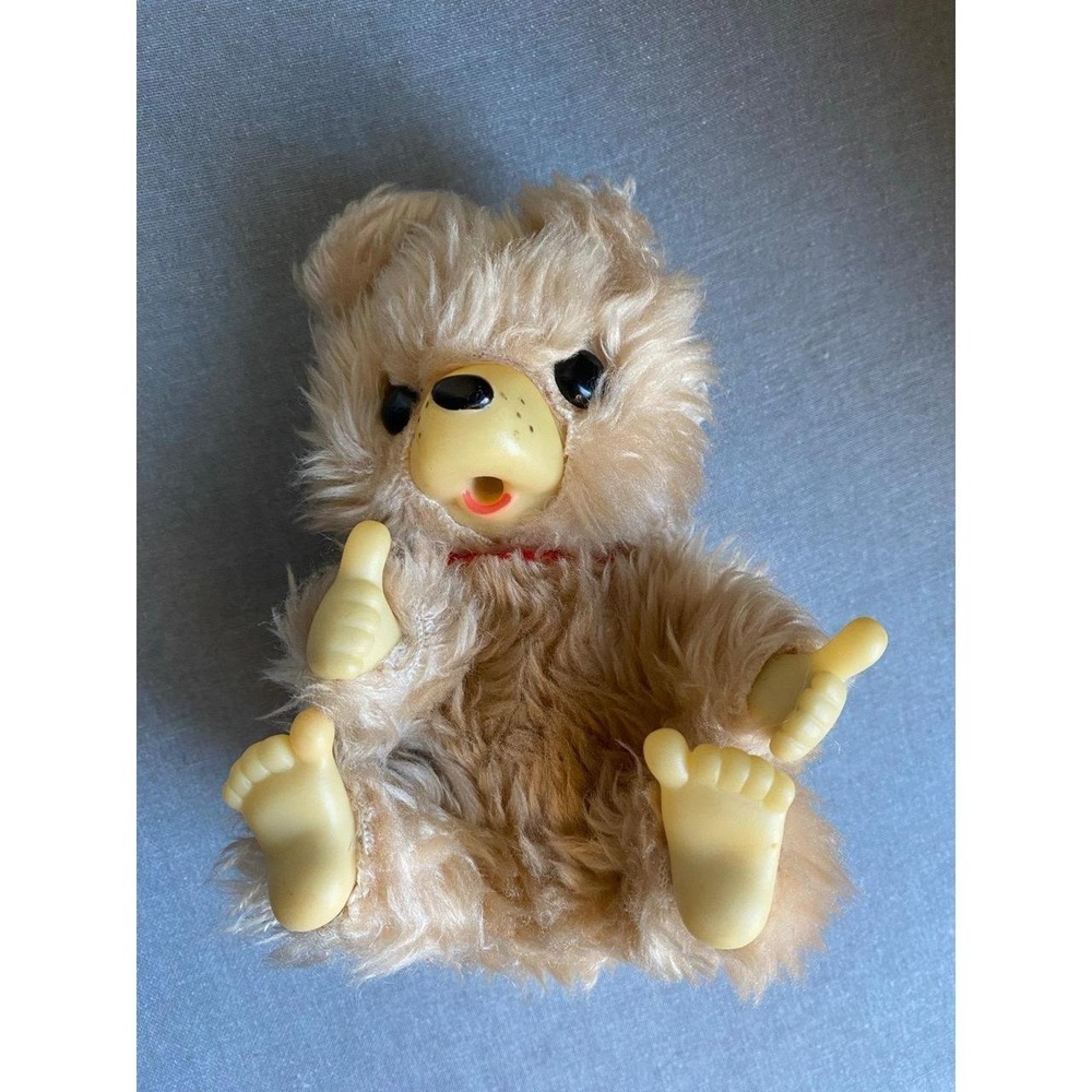 Koram Thumb Sucking Bear Plush Vintage Vinyl 1979 Stuffed Animal Spencer's s7